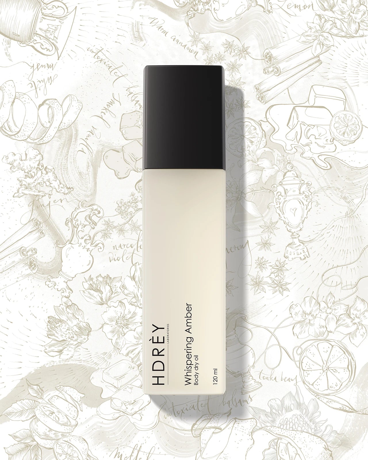 Suchy olejek do ciała perfumowany Whispering Amber 120ml z olejem arganowym i witaminą E
